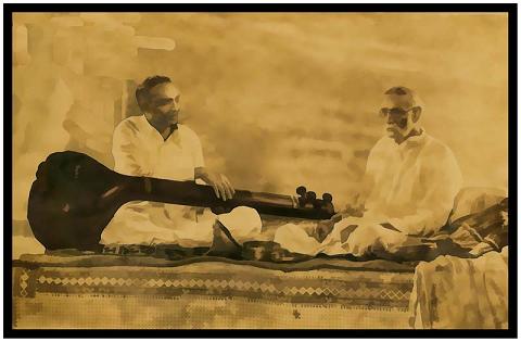 Ustad Alladiya Khan Sahib and Ustad Bhurji Khan Sahib
